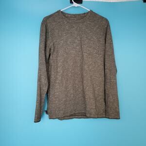 GAP Top Size Small Dark Moss Crew Neck Long Sleeve